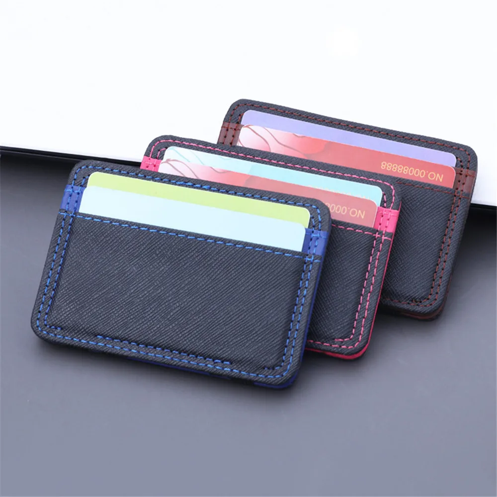 Fashion Pu Leather Magic Wallets Multi-card Holder Credit Bank Card Case Ultra-thin Money Change Pouch Zipper Coin Purse
Fashion Pu Leather Magic Wallets Multi-card Holder Credit Bank Card Case Ultra-thin Money Change Pouch Zipper Coin Purse