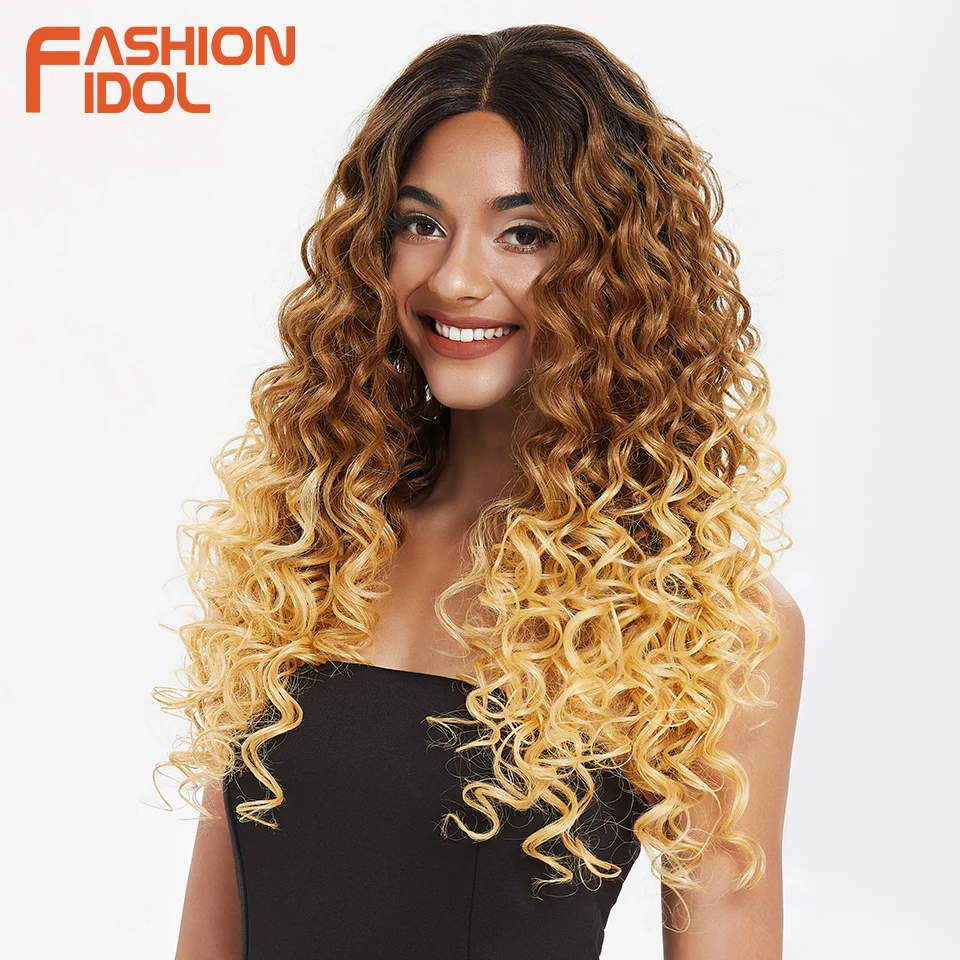 FASHION IDOL 360 Lace Front Wig Cosplay 26 inch Deep Wave Ombre Blonde Hair High Temperature Fiber Synthetic Wig For Black Women
FASHION IDOL 360 Lace Front Wig Cosplay 26 inch Deep Wave Ombre Blonde Hair High Temperature Fiber Synthetic Wig For Black Women