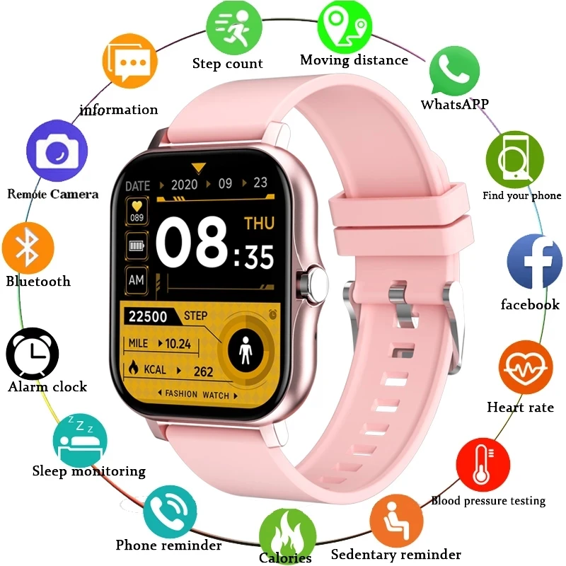 LIGE New Women Smart Watch Men 1.69" Color Screen Full Touch Fitness Tracker Bluetooth Call Smart Clock Ladies Smart Watch Women 
LIGE New Women Smart Watch Men 1.69" Color Screen Full Touch Fitness Tracker Bluetooth Call Smart Clock Ladies Smart Watch Women