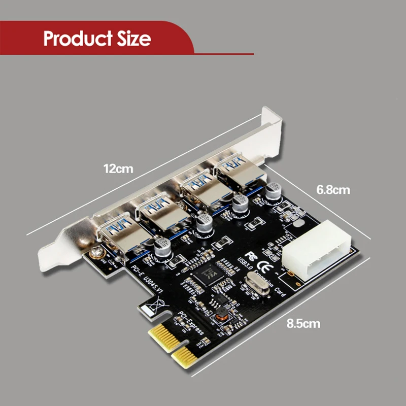 Карта расширения UTHAI 4 port USB 3 0 PCI e Express PCIe адаптер концентратора E 1x|Платы