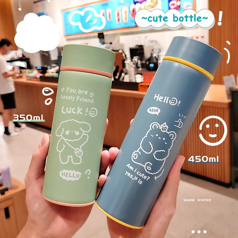 Cartoon Portable Vacuum Flask 304 Stainless Steel Cute Student Simple Water Bottle Thermos Cup Tea Infuser Bottle Thermos Mug
Cartoon Portable Vacuum Flask 304 Stainless Steel Cute Student Simple Water Bottle Thermos Cup Tea Infuser Bottle Thermos Mug