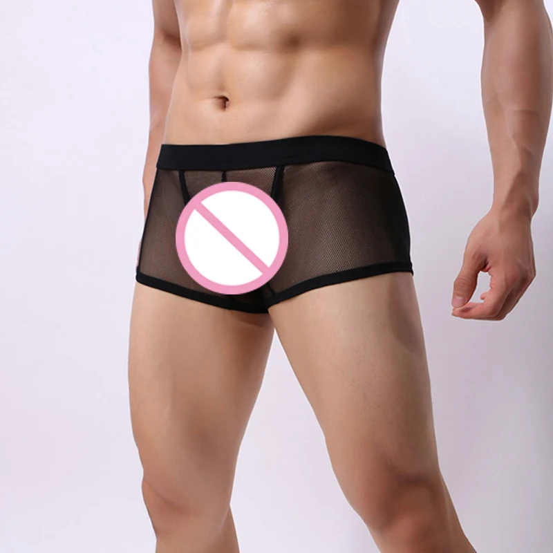Boxers Mens Lace Mesh Sheer Transparant Ondergoed Shorts Boxers Sexy Ademende Underpants Comfortabele Mannelijke Trunks Cueca Sl
Boxers Mens Lace Mesh Sheer Transparant Ondergoed Shorts Boxers Sexy Ademende Underpants Comfortabele Mannelijke Trunks Cueca Sl
