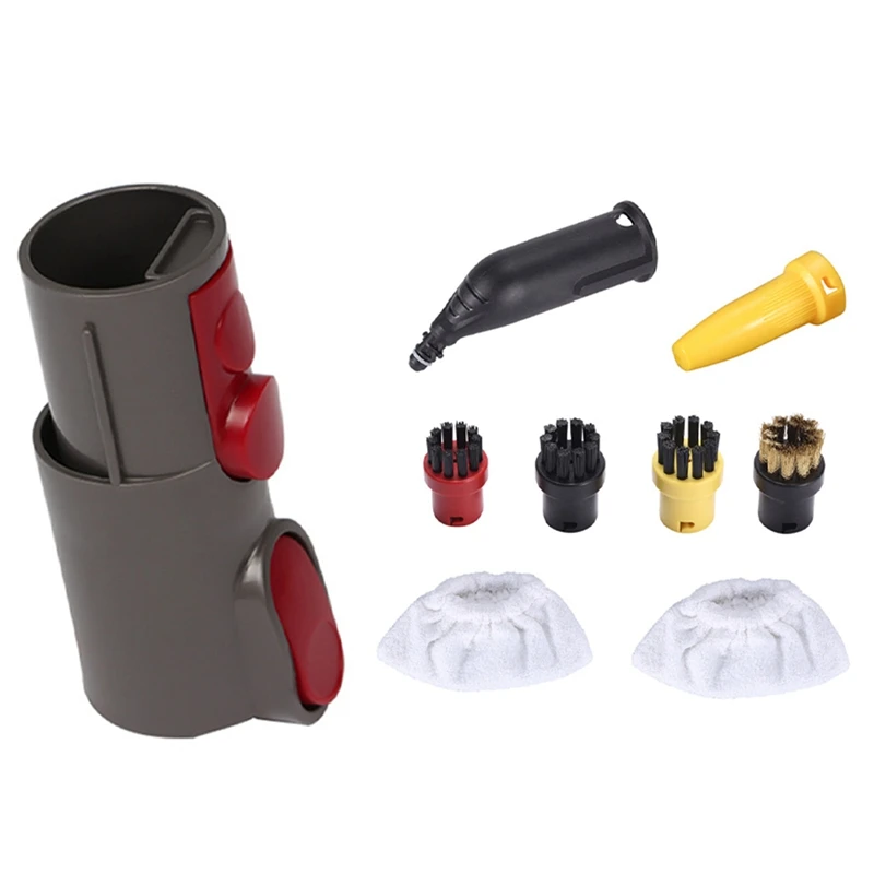 1 Set Steam Cleaner Slit Nozzle Brush Sprinkler Nozzle Head Mop & 1 Set Universal Tool Adaptor Convertor
1 Set Steam Cleaner Slit Nozzle Brush Sprinkler Nozzle Head Mop & 1 Set Universal Tool Adaptor Convertor