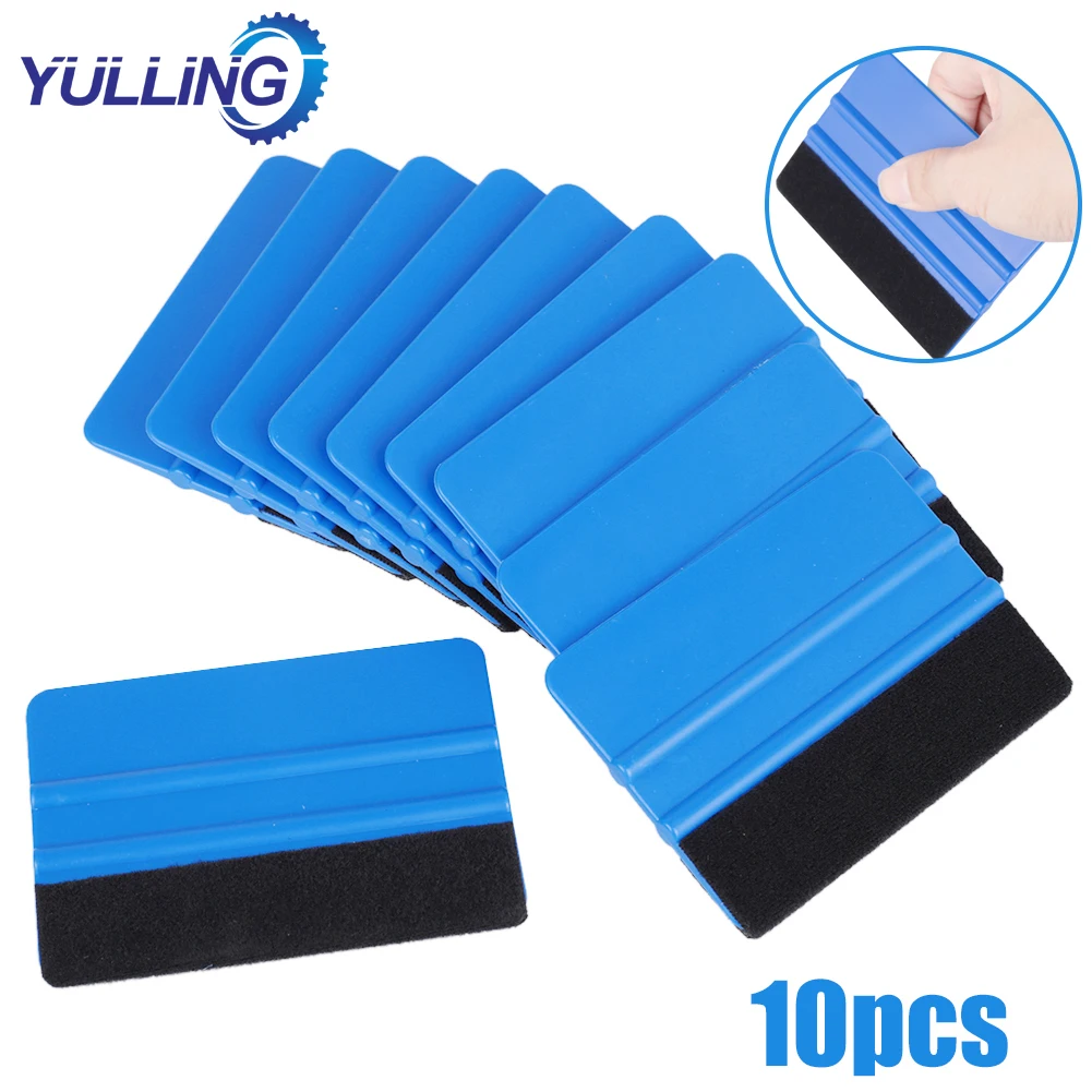 Hihg Quality 10Pcs Durable Blue Squeegee Felt Edge Scraper Car Decals Vinyl Wrapping & Tint Tools Automatic Film Squeegee Set
Hihg Quality 10Pcs Durable Blue Squeegee Felt Edge Scraper Car Decals Vinyl Wrapping & Tint Tools Automatic Film Squeegee Set