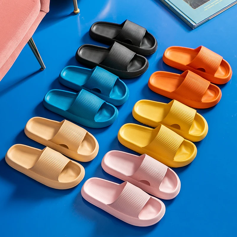 Women Thick Platform Slippers Indoor Bathroom Slipper Soft Eva Anti-Slip Couples Home Floor Slides Ladies Summer Shoes 
Women Thick Platform Slippers Indoor Bathroom Slipper Soft Eva Anti-Slip Couples Home Floor Slides Ladies Summer Shoes
