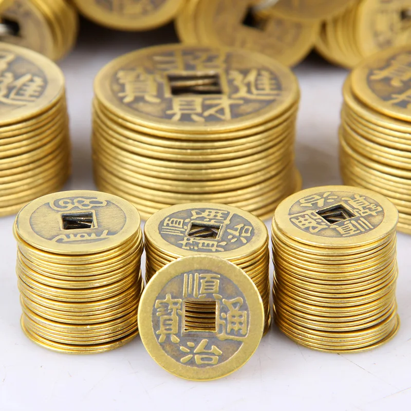 

Aqumotic старинные бронзовые монеты, имитация удачи, медная монета без циркуляции, рассеянные деньги династии Цин