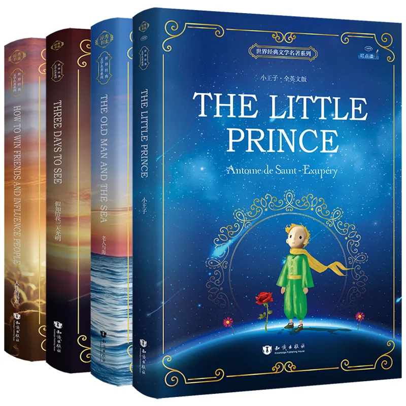 4 Books/set English Original Novel World Foreign Literature English Classics Reading Classroom Educational Books for Children
4 Books/set English Original Novel World Foreign Literature English Classics Reading Classroom Educational Books for Children