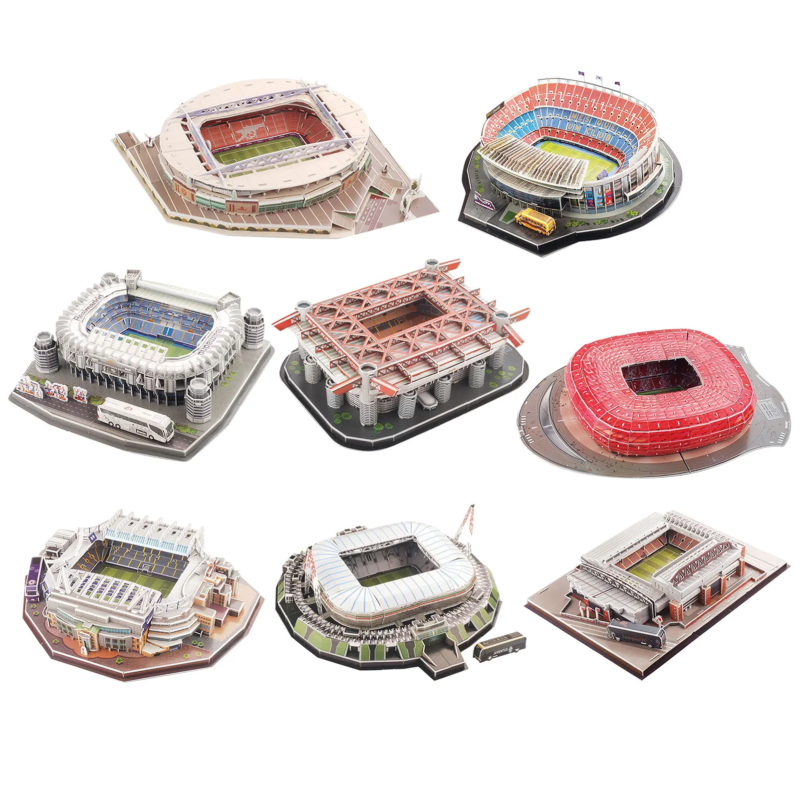 3D Puzzle World Famous Football Stadium European Soccer Playground Assembled Building Model Jigsaw Educational Toys for Children
3D Puzzle World Famous Football Stadium European Soccer Playground Assembled Building Model Jigsaw Educational Toys for Children