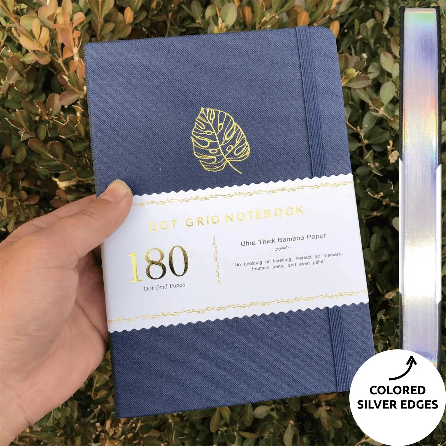 Tropical Navy Blue Cover Watercolor Sketchbook Dotted Notebook 180gsm Bamboo Paper 160 Pages 5X5mm Dots
Tropical Navy Blue Cover Watercolor Sketchbook Dotted Notebook 180gsm Bamboo Paper 160 Pages 5X5mm Dots