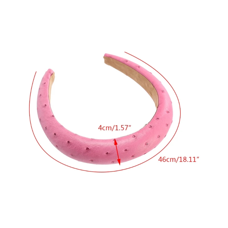 5Pcs Women Faux Leather Solid Headband Sponge Padded Ostrich Pattern Hair Hoop
5Pcs Women Faux Leather Solid Headband Sponge Padded Ostrich Pattern Hair Hoop
