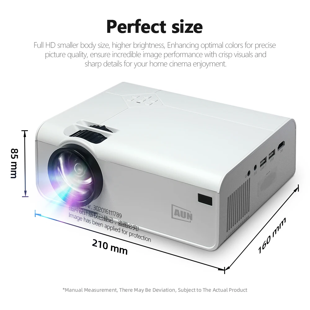 Проектор AUN Full HD 1080P A13 мини проектор светодиодный домашний кинотеатр Android Smart TV 4k