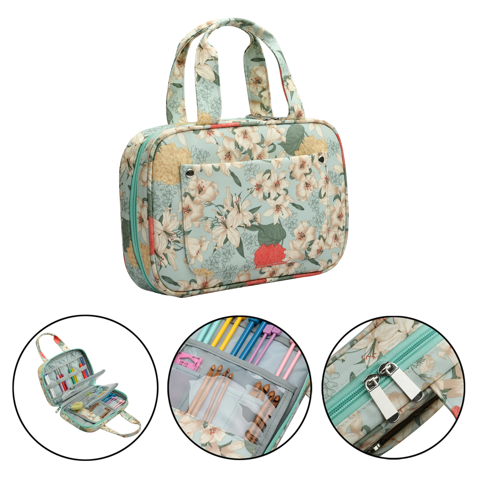 Double Layers Empty Crochet Hook Case Zipper Storage Organizer Bag for Sewing Needles and Knitting Accessories Yarn Tools
Double Layers Empty Crochet Hook Case Zipper Storage Organizer Bag for Sewing Needles and Knitting Accessories Yarn Tools