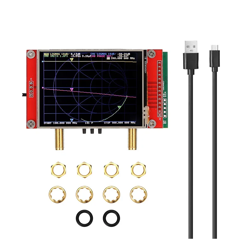 3G Vector Network Analyzer 2.8 Inch Touching Screen Display S-A-A-2 NanoVNA V2 Antenna Analyzer Shortwave HF VHF UHF 50KHz~3GHz
3G Vector Network Analyzer 2.8 Inch Touching Screen Display S-A-A-2 NanoVNA V2 Antenna Analyzer Shortwave HF VHF UHF 50KHz~3GHz