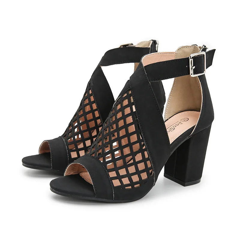Fish Mouth Sandals Women's 2021 Summer New Cross-border Trade Large Size Women's Shoes Hollow Thick Heel High Heels Women
Fish Mouth Sandals Women's 2021 Summer New Cross-border Trade Large Size Women's Shoes Hollow Thick Heel High Heels Women