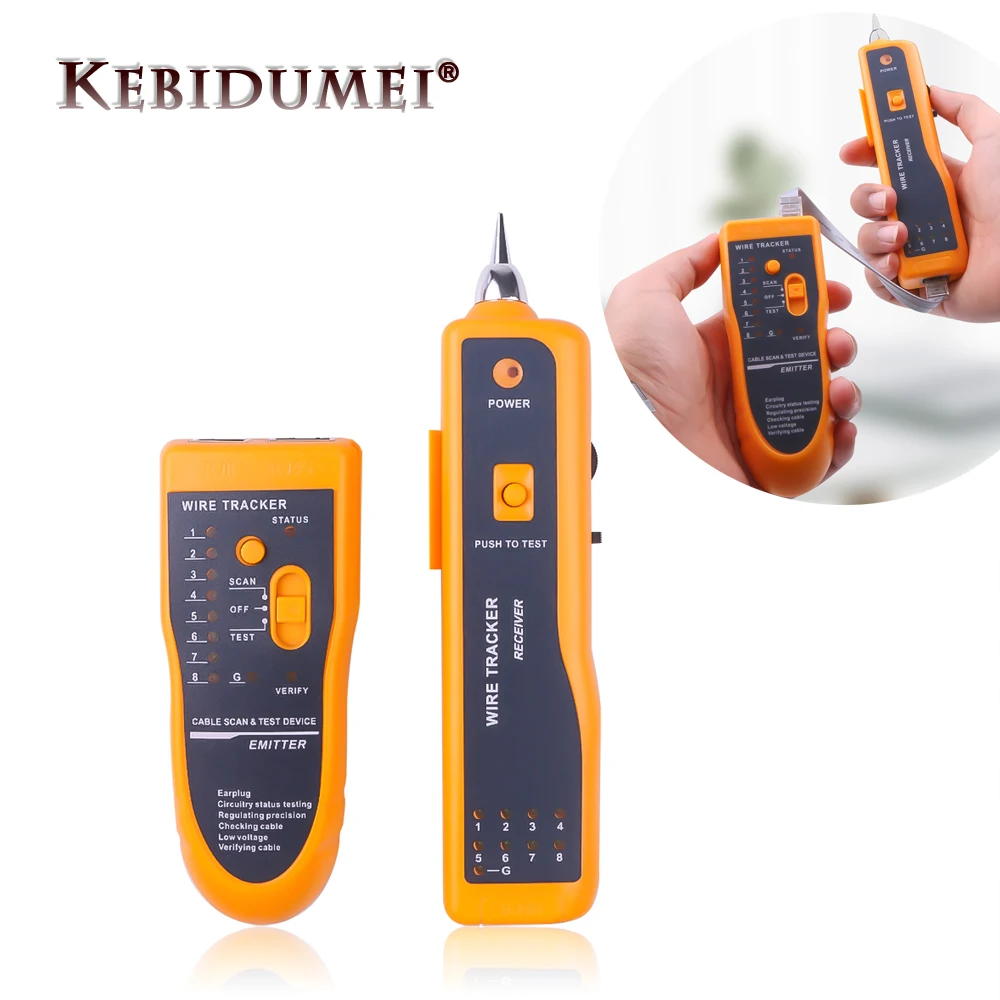 Kebidumei Network Cable Tester Detector RJ11 RJ45 Cat5 Cat6 Telephone Wire Tracker Tracer Toner Ethernet LAN Line-Finder Tool
Kebidumei Network Cable Tester Detector RJ11 RJ45 Cat5 Cat6 Telephone Wire Tracker Tracer Toner Ethernet LAN Line-Finder Tool