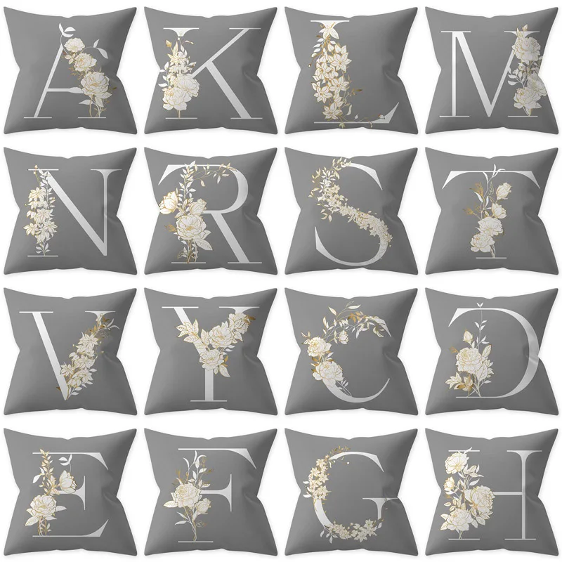 Grey Pillow Case Letter Flower Printing Pillow Cover Sofa Decorative Cushion Cover FOR Home Car Fashion Pillowcase Pillowslips
Grey Pillow Case Letter Flower Printing Pillow Cover Sofa Decorative Cushion Cover FOR Home Car Fashion Pillowcase Pillowslips