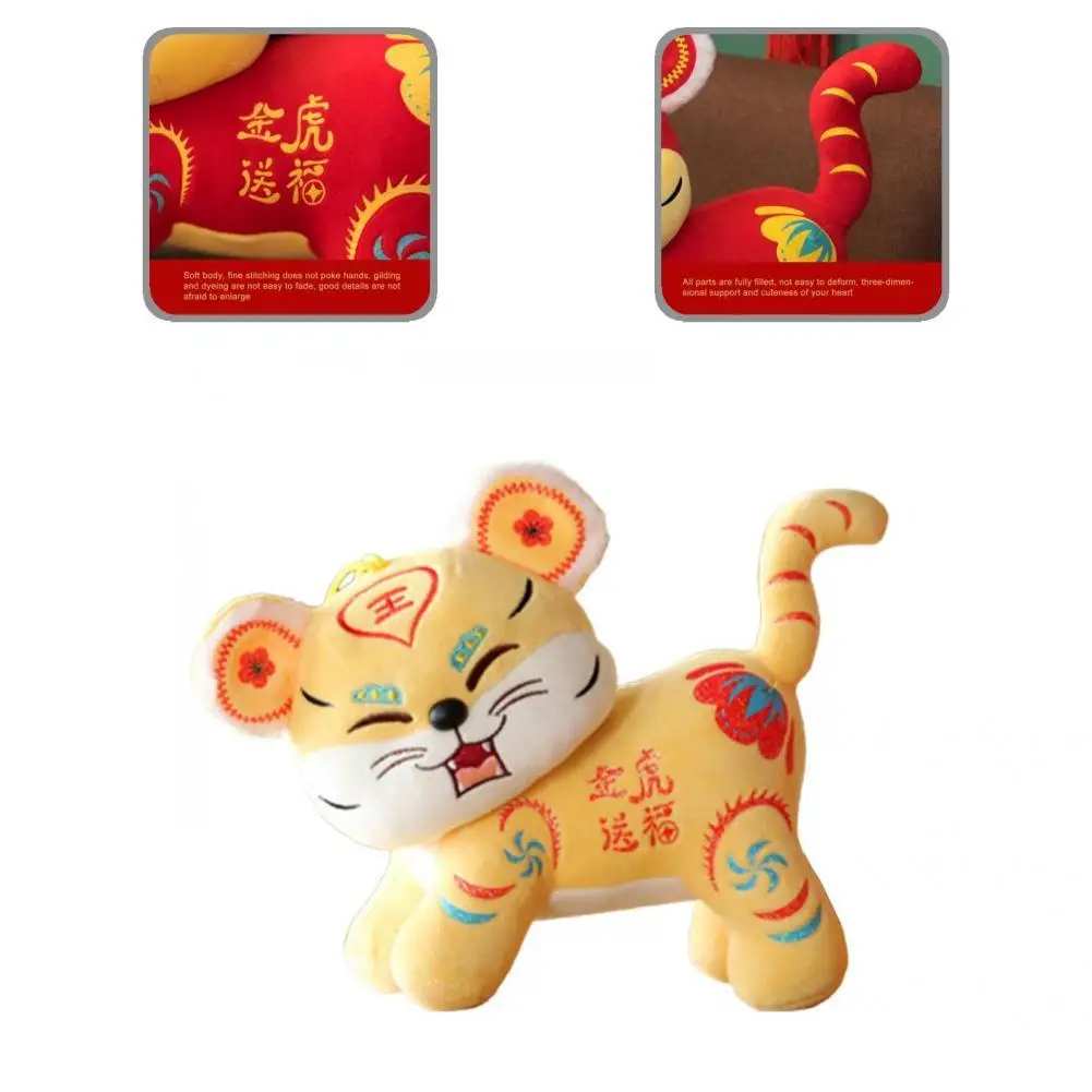 Tiger Mascot Toys Lovely Festival Gift Vivid Appearance for Desktop Mascot Tiger Plush Cushion Chinese New Year Tiger
Tiger Mascot Toys Lovely Festival Gift Vivid Appearance for Desktop Mascot Tiger Plush Cushion Chinese New Year Tiger