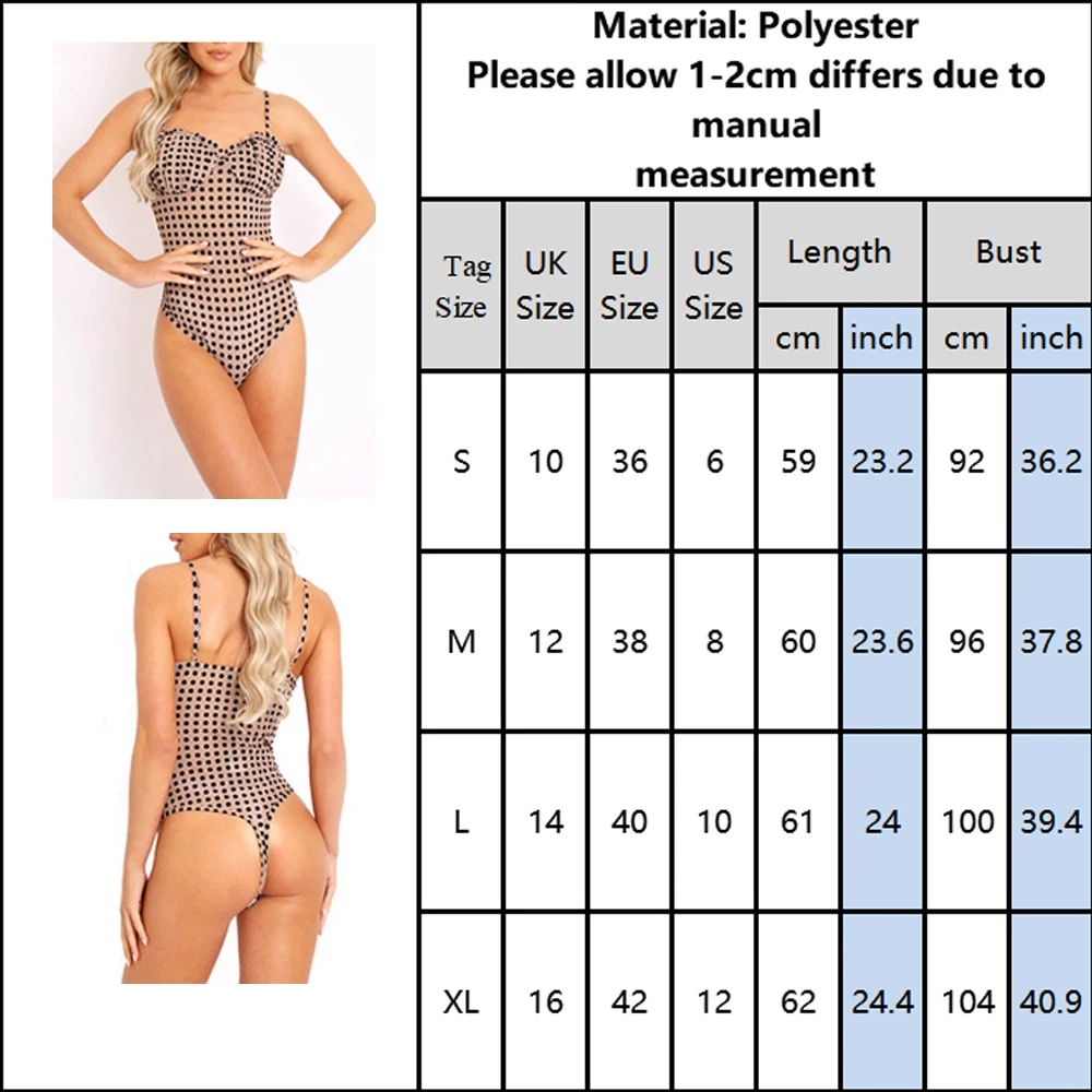 Sexy Women Polka Dot Printed Bodysuit Fashion Sexy Tube Tops Spaghetti Strap Backless Bodysuit Club Party Female Clothes D30
Sexy Women Polka Dot Printed Bodysuit Fashion Sexy Tube Tops Spaghetti Strap Backless Bodysuit Club Party Female Clothes D30
