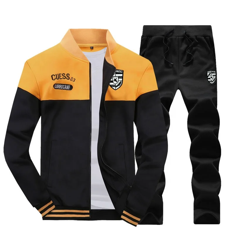 Fashion design autumn men's 2 pcs tracksuits long sleeve sports casual suits running men track suits
Fashion design autumn men's 2 pcs tracksuits long sleeve sports casual suits running men track suits