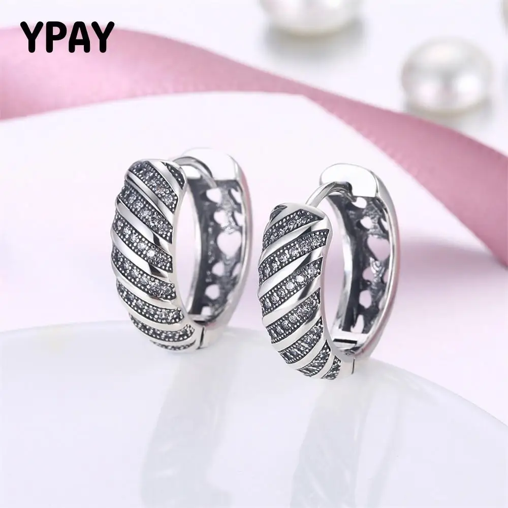 YPAY Luxury Round Hoop Earrings for Women Vintage 100% Real 925 Sterling Silver Brinco with Zircon Fine Jewelry Brinco YME024
YPAY Luxury Round Hoop Earrings for Women Vintage 100% Real 925 Sterling Silver Brinco with Zircon Fine Jewelry Brinco YME024