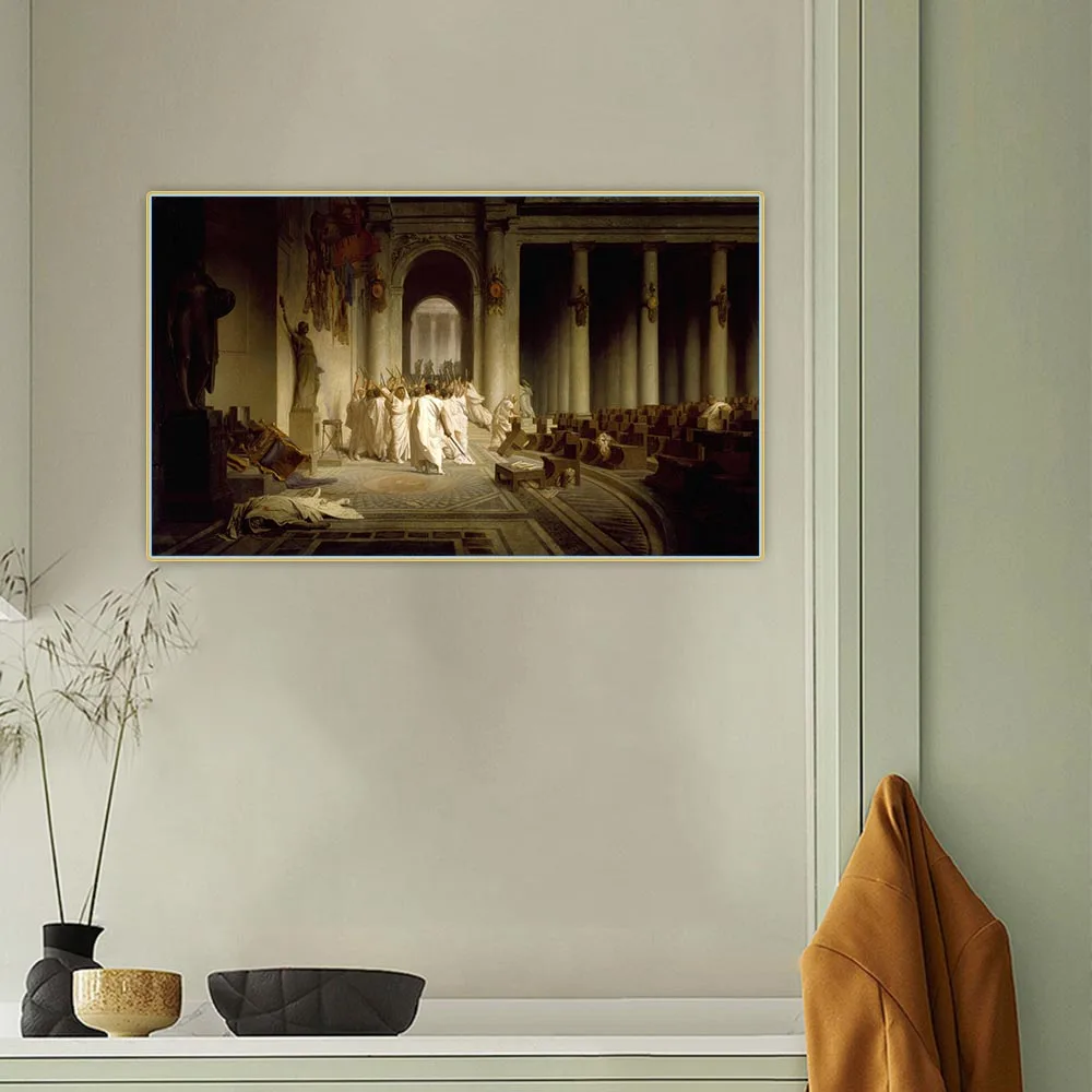 Jean Leon Gerome "The Death of Caesar" Classical Canvas Oil Painting Aesthetics Picture Wall Decor Home Living Room Decoration
Jean Leon Gerome "The Death of Caesar" Classical Canvas Oil Painting Aesthetics Picture Wall Decor Home Living Room Decoration