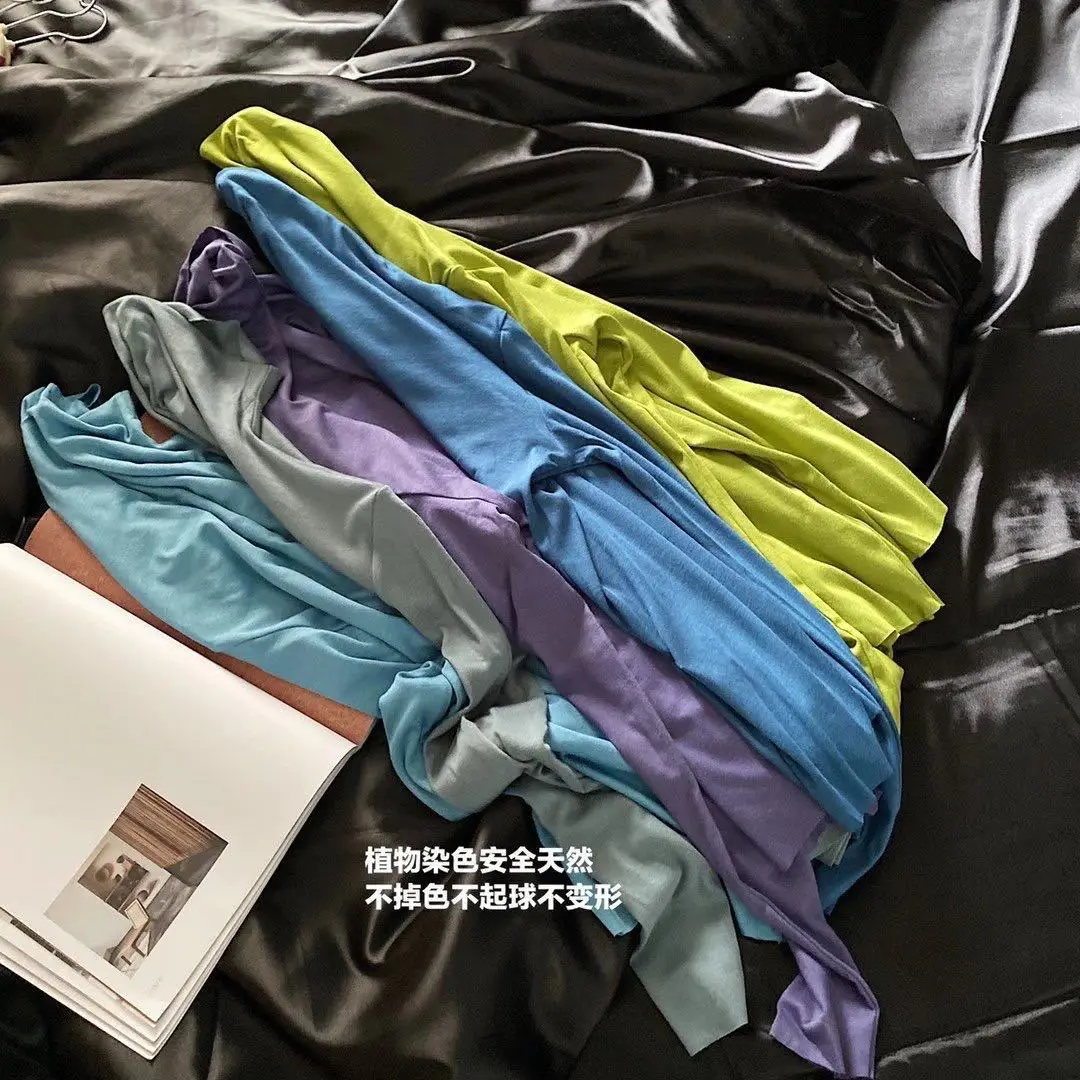 20 Colors of Natural Solid Wood Cotton Semi-high-necked Bottoms Women's Autumn and Winter Women's Top Slim Casual 
20 Colors of Natural Solid Wood Cotton Semi-high-necked Bottoms Women's Autumn and Winter Women's Top Slim Casual