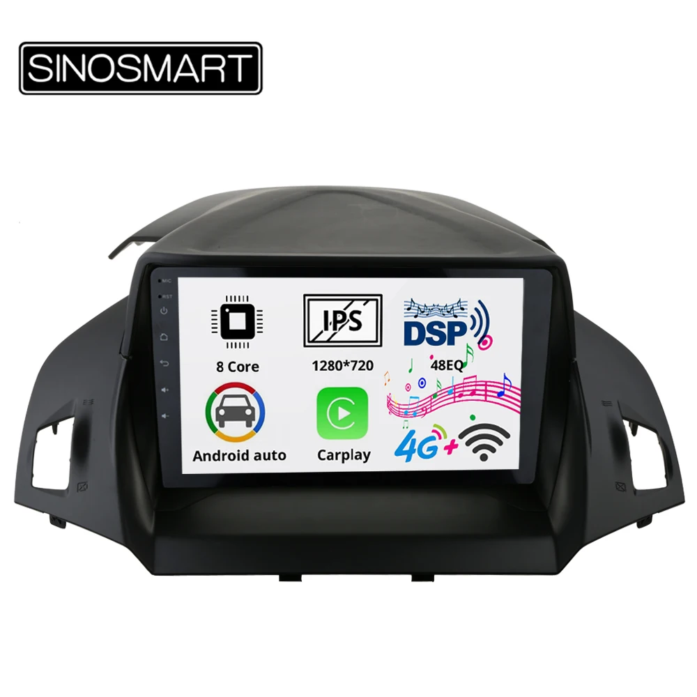 Sinosmart IPS/QLED 2.5D экран автомобильный gps Мультимедиа Радио навигационный плеер для