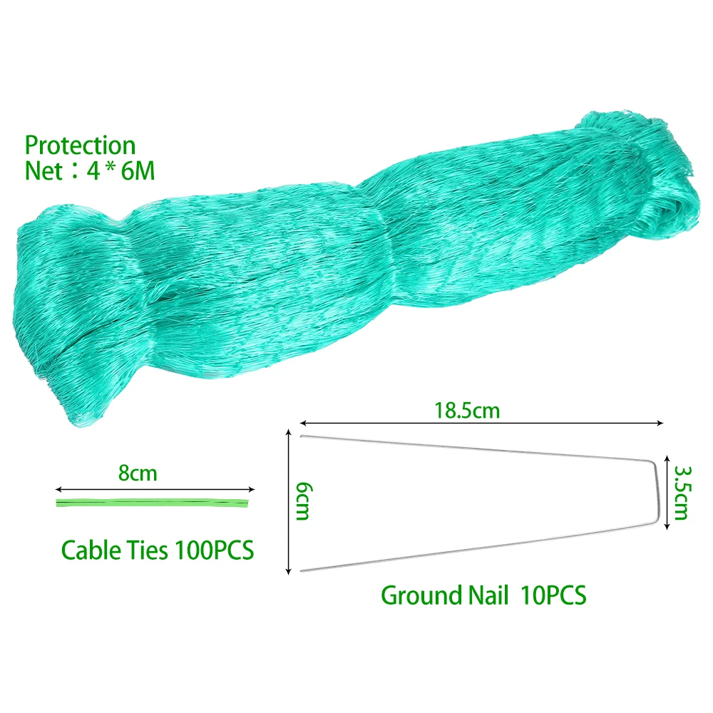 4x6M Anti Bird Netting Plastic Pond Fruit Tree Vegetables Net Protection Crops Flower Garden Mesh Protect Net Pest Control Tool
4x6M Anti Bird Netting Plastic Pond Fruit Tree Vegetables Net Protection Crops Flower Garden Mesh Protect Net Pest Control Tool