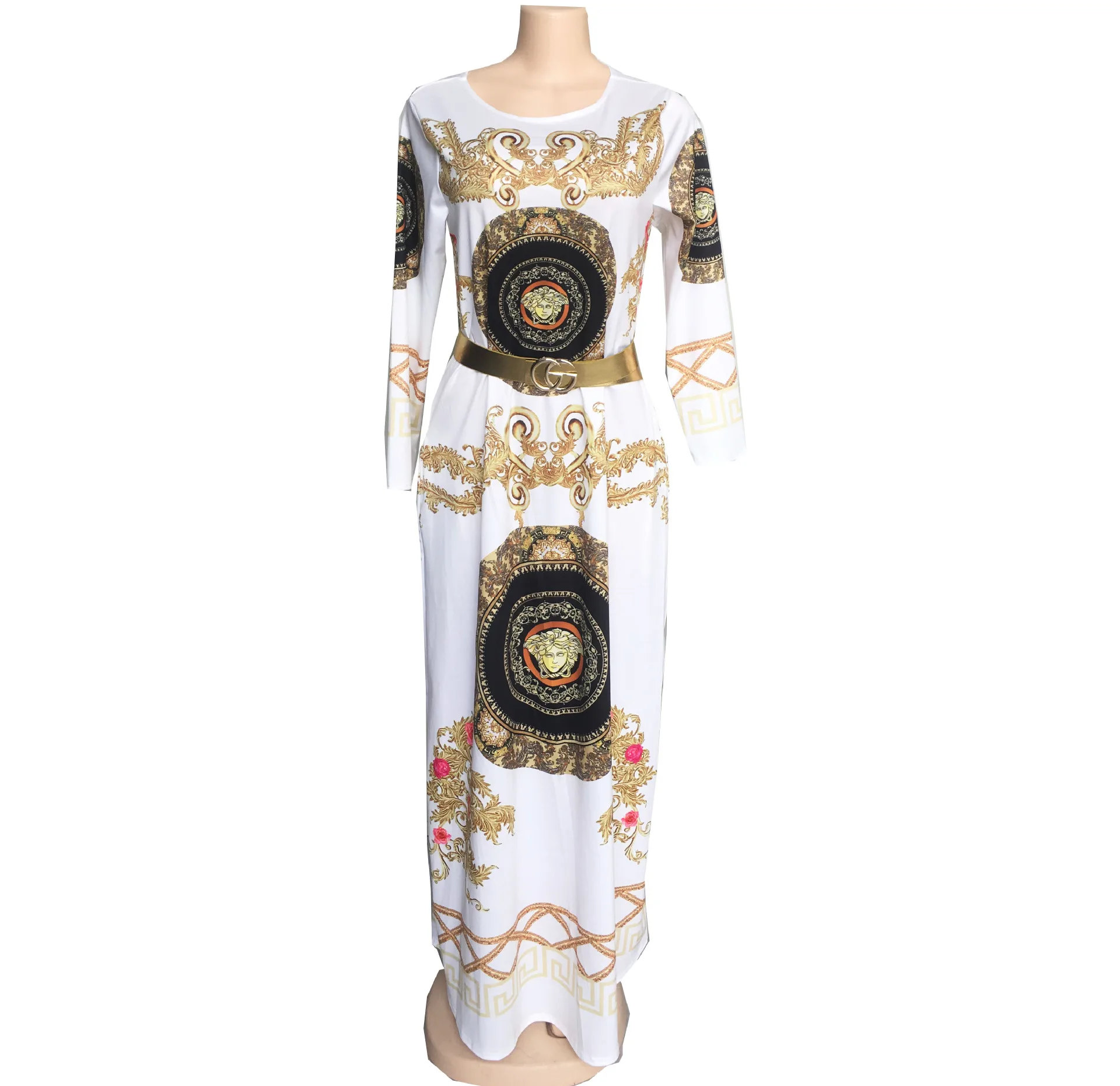 Elegant Modern African Dresses For Women Print Dashiki Robe Africaine Bazin Riche Long Sleeve African Clothes Party Long Dress 
Elegant Modern African Dresses For Women Print Dashiki Robe Africaine Bazin Riche Long Sleeve African Clothes Party Long Dress