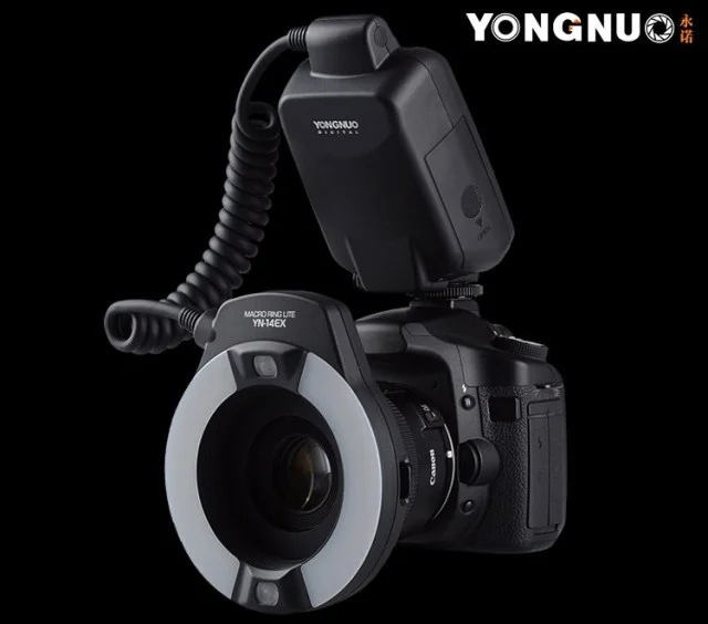 Кольцевая вспышка YONGNUO YN14EX TTL для макросъемки светодиодный светильник-вспышка с