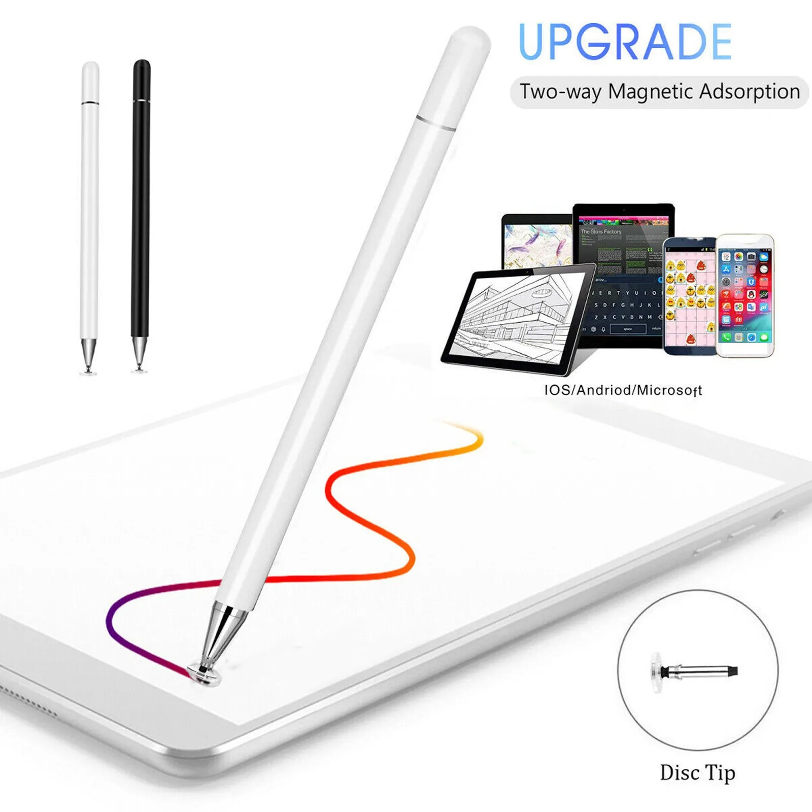 1pc Capacitive Pen Touch Screen Stylus Pencil For Iphone/samsung/ipad Tablet Multifunction Touchscreen Pen Mobile Phone Stylus
1pc Capacitive Pen Touch Screen Stylus Pencil For Iphone/samsung/ipad Tablet Multifunction Touchscreen Pen Mobile Phone Stylus