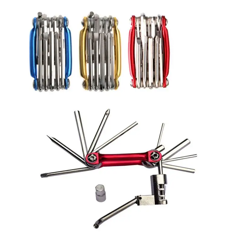 11 in 1 Bicycle multifunction tool kits multitool tire Repair Tool Set with screwdriver Chain Rivet Extractor for MTB Road Bike
11 in 1 Bicycle multifunction tool kits multitool tire Repair Tool Set with screwdriver Chain Rivet Extractor for MTB Road Bike