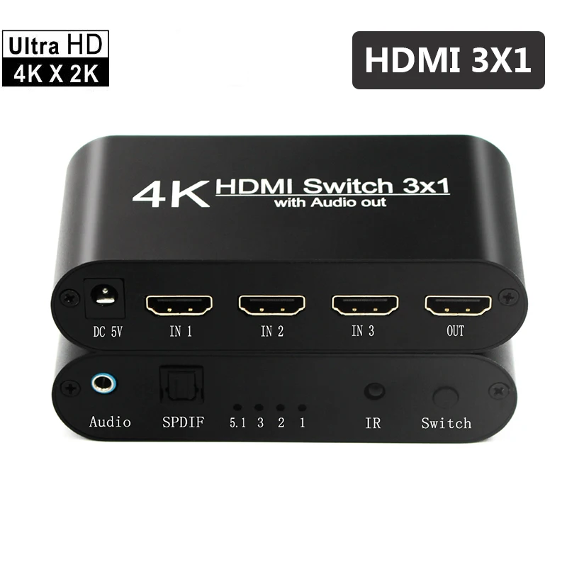 HDMI Digital Audio SPLITTER THREE HDMI TO HDMI+SPDIF+3.5MM HEADPHONE for DVD Blue-Ray DVD X360BOX HD Player
HDMI Digital Audio SPLITTER THREE HDMI TO HDMI+SPDIF+3.5MM HEADPHONE for DVD Blue-Ray DVD X360BOX HD Player