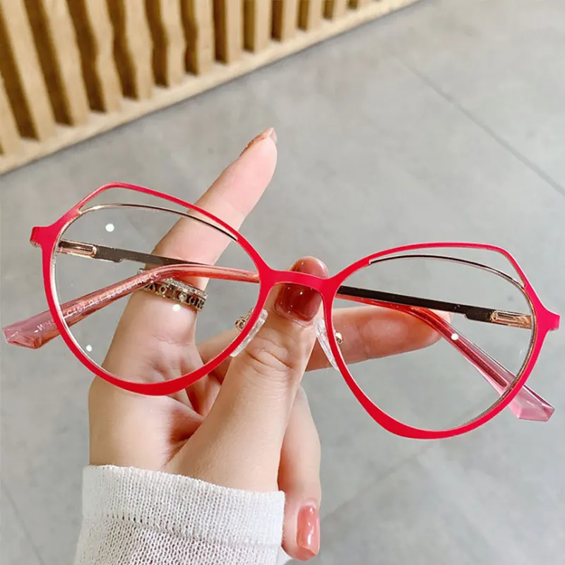Fashion Metal Cat Eye Women Anti Blue Light Optical Glasses Frames Computer Eyeglasses 50921
Fashion Metal Cat Eye Women Anti Blue Light Optical Glasses Frames Computer Eyeglasses 50921
