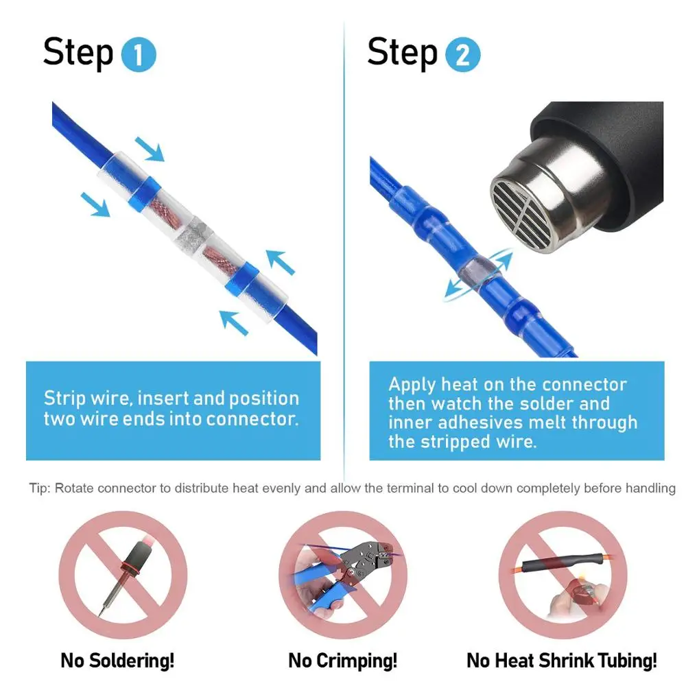 Heat Shrink Connect Terminals Waterproof Solder Sleeve Tube Electrical Wire Insulated Butt Connectors Kit
Heat Shrink Connect Terminals Waterproof Solder Sleeve Tube Electrical Wire Insulated Butt Connectors Kit