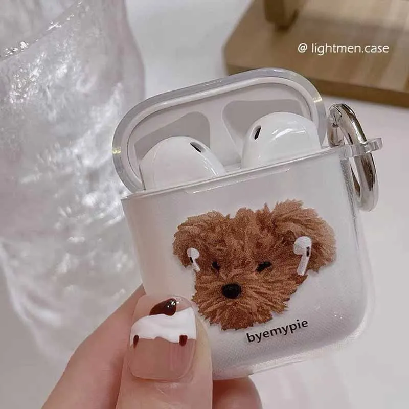 Чехол для AirPods 2 1 чехол Обложка беспроводных Bluetooth-наушников прозрачный мягкий из