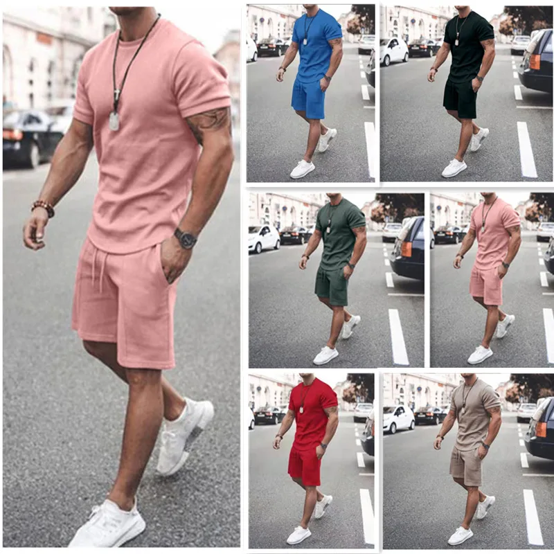 Fashion New Style Spring Summer Men Sports All Cotton Suit Short Sleeve Shirt t Shirt +Shorts Men's Brand Clothing 2 Pieces Sets
Fashion New Style Spring Summer Men Sports All Cotton Suit Short Sleeve Shirt t Shirt +Shorts Men's Brand Clothing 2 Pieces Sets