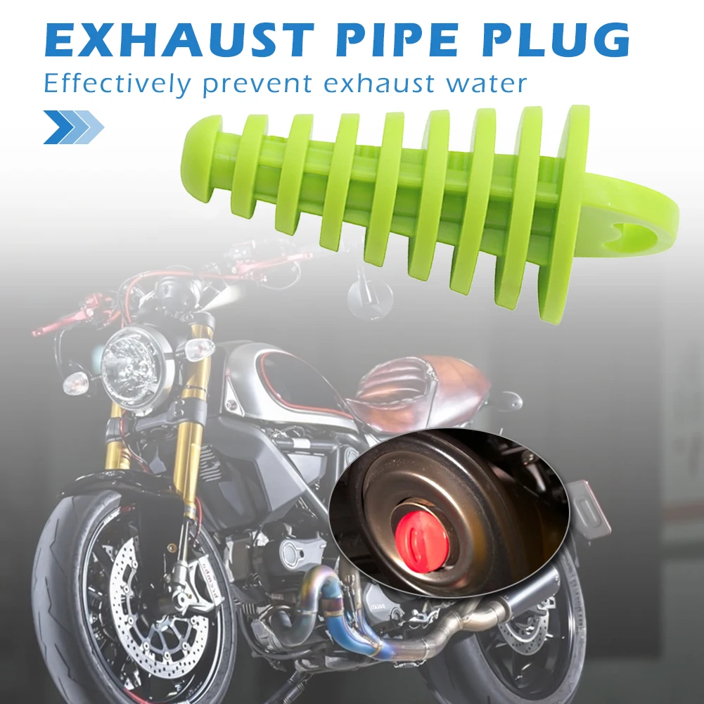 1PC Motorcycle Wash Plug Exhaust Pipe Motocross Tailpipe PVC Air-bleeder Silencer Muffler Protector | Автомобили и мотоциклы
