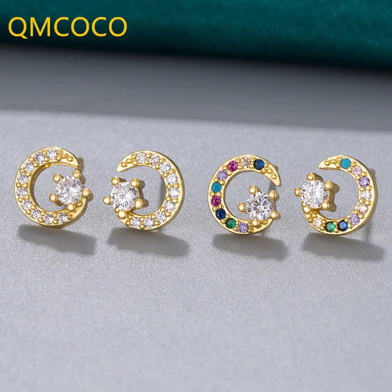 QMCOCO Korean INS Style Woman Silver Color Earring Zircon Star Moon Earpin Earrings Lovely Girl Trendy Jewelry Gifts
QMCOCO Korean INS Style Woman Silver Color Earring Zircon Star Moon Earpin Earrings Lovely Girl Trendy Jewelry Gifts