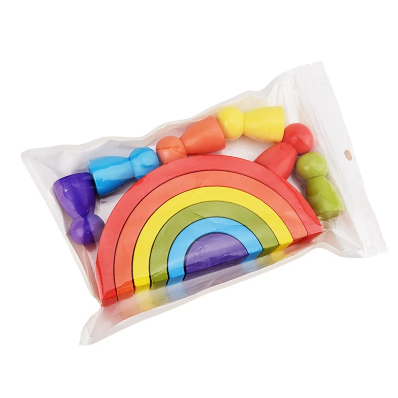 Wooden Rainbow Stacking Game Learning Toy Geometry Building Blocks for Children Color Shape Matching Kid Educational
Wooden Rainbow Stacking Game Learning Toy Geometry Building Blocks for Children Color Shape Matching Kid Educational