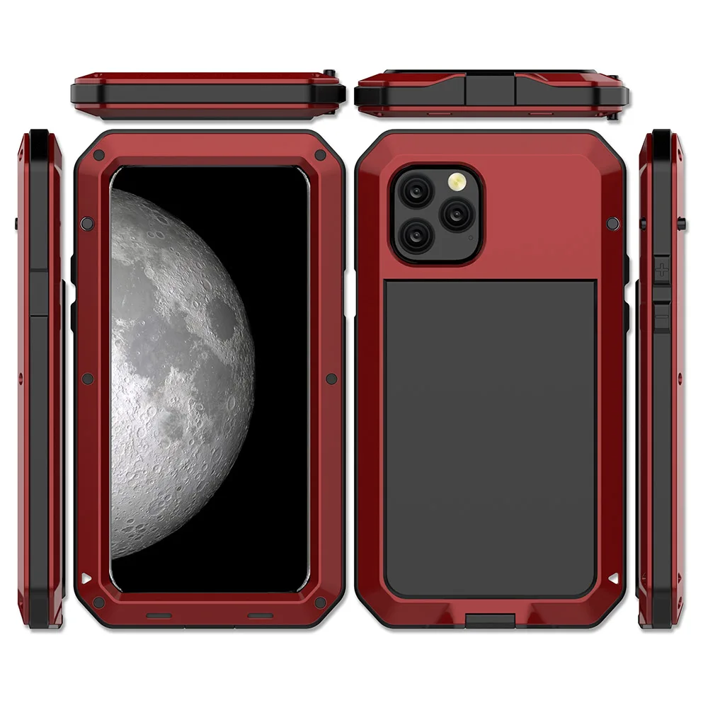 Luxury 360 Full Protect Metal Phone Case for iPhone 11 XS MAX XR X 6 6S 7 8 Plus Shockproof Cover For iPhone 11 Pro Max
Luxury 360 Full Protect Metal Phone Case for iPhone 11 XS MAX XR X 6 6S 7 8 Plus Shockproof Cover For iPhone 11 Pro Max