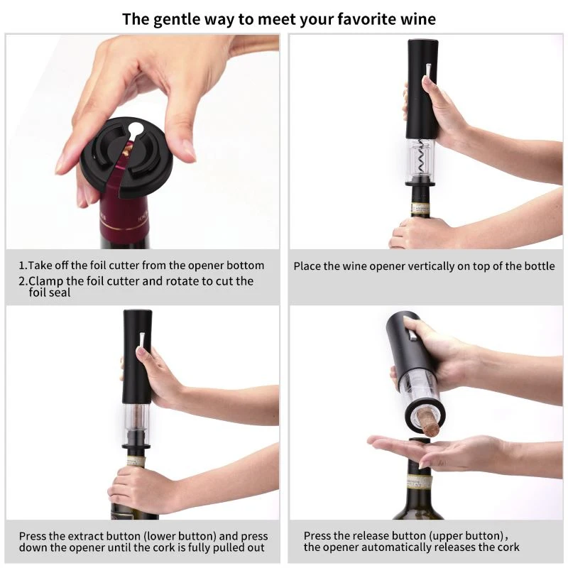 Household environmental protection grade ABS wine electric wine corkscrew bottle opener automatic bottle opener Kitchen Tools
Household environmental protection grade ABS wine electric wine corkscrew bottle opener automatic bottle opener Kitchen Tools