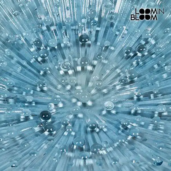 Центральный элемент из переработанного стекла (42x42x11 см) синий | Дом и сад