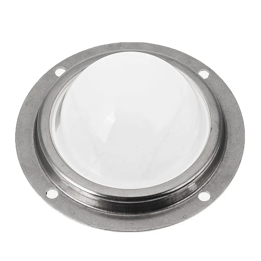 

60 градусов светодиодный объектив Оптическое стекло 66 мм + алюминиевое кольцо для 20 Вт 30 Вт 50 Вт 100 Вт чип высокой мощности водонепроницаемый