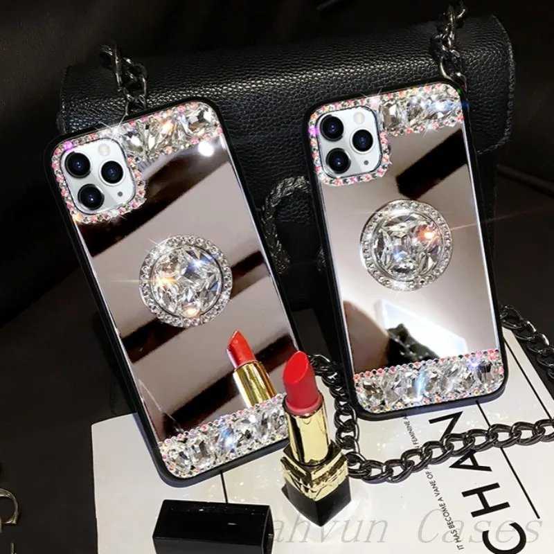 Glitter Diamond Makeup Mirror Ring Holder Cover For iphone 11 12 Pro Max Mini XR X XS Max 6s 6 7 8 Plus SE 2020 S21 Phone Case
Glitter Diamond Makeup Mirror Ring Holder Cover For iphone 11 12 Pro Max Mini XR X XS Max 6s 6 7 8 Plus SE 2020 S21 Phone Case