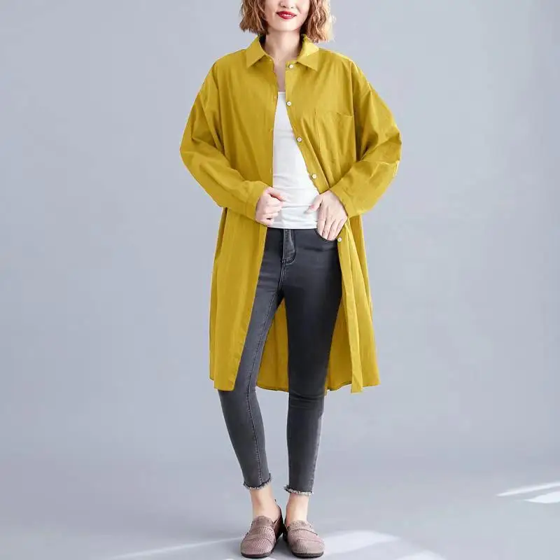 Spring Autumn Fashion Windbreaker Jacket Women Loose And Thin Plus Size Long Coat 2022 New Solid Color Cardigan Jacket LL142
Spring Autumn Fashion Windbreaker Jacket Women Loose And Thin Plus Size Long Coat 2022 New Solid Color Cardigan Jacket LL142