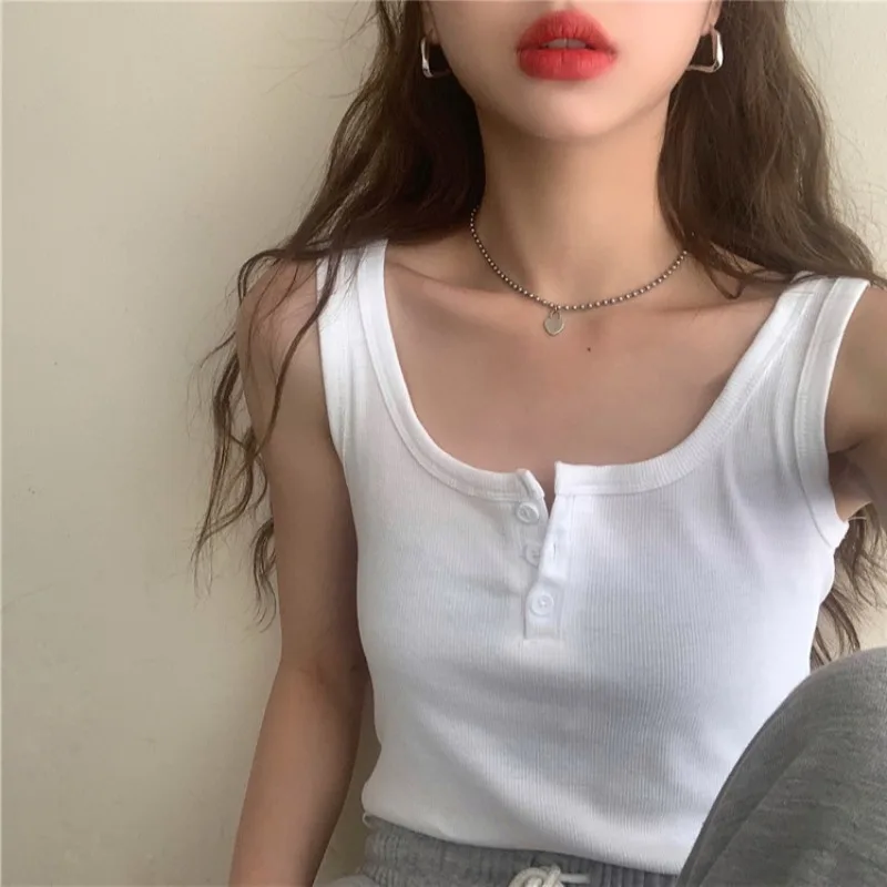 Knit Small Vest Female Summer White Short Slim Inner Baseshirt Women Fashion Outwear Tanks Ins Trendy Sweet Style Girl
Knit Small Vest Female Summer White Short Slim Inner Baseshirt Women Fashion Outwear Tanks Ins Trendy Sweet Style Girl