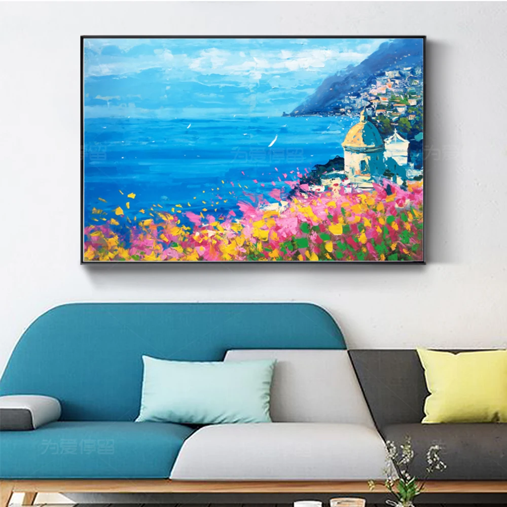 Landscape Oil Painting Hand Painted Thick Oil Painting On Canvas Abstract Seaside Scenery Wall Art For Home Bedroom Decoration
Landscape Oil Painting Hand Painted Thick Oil Painting On Canvas Abstract Seaside Scenery Wall Art For Home Bedroom Decoration