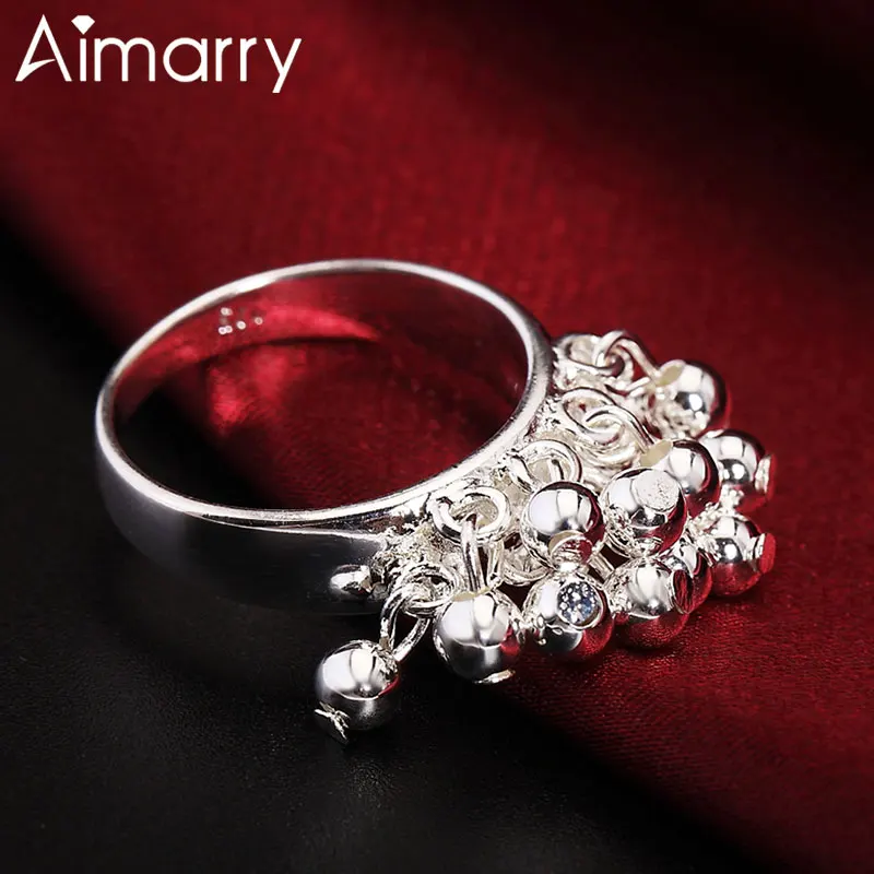 Aimarry 925 Sterling Silver Smooth Grape Beads Ring For Women Charm Gift Party Engagement Wedding Fashion Jewelry
Aimarry 925 Sterling Silver Smooth Grape Beads Ring For Women Charm Gift Party Engagement Wedding Fashion Jewelry