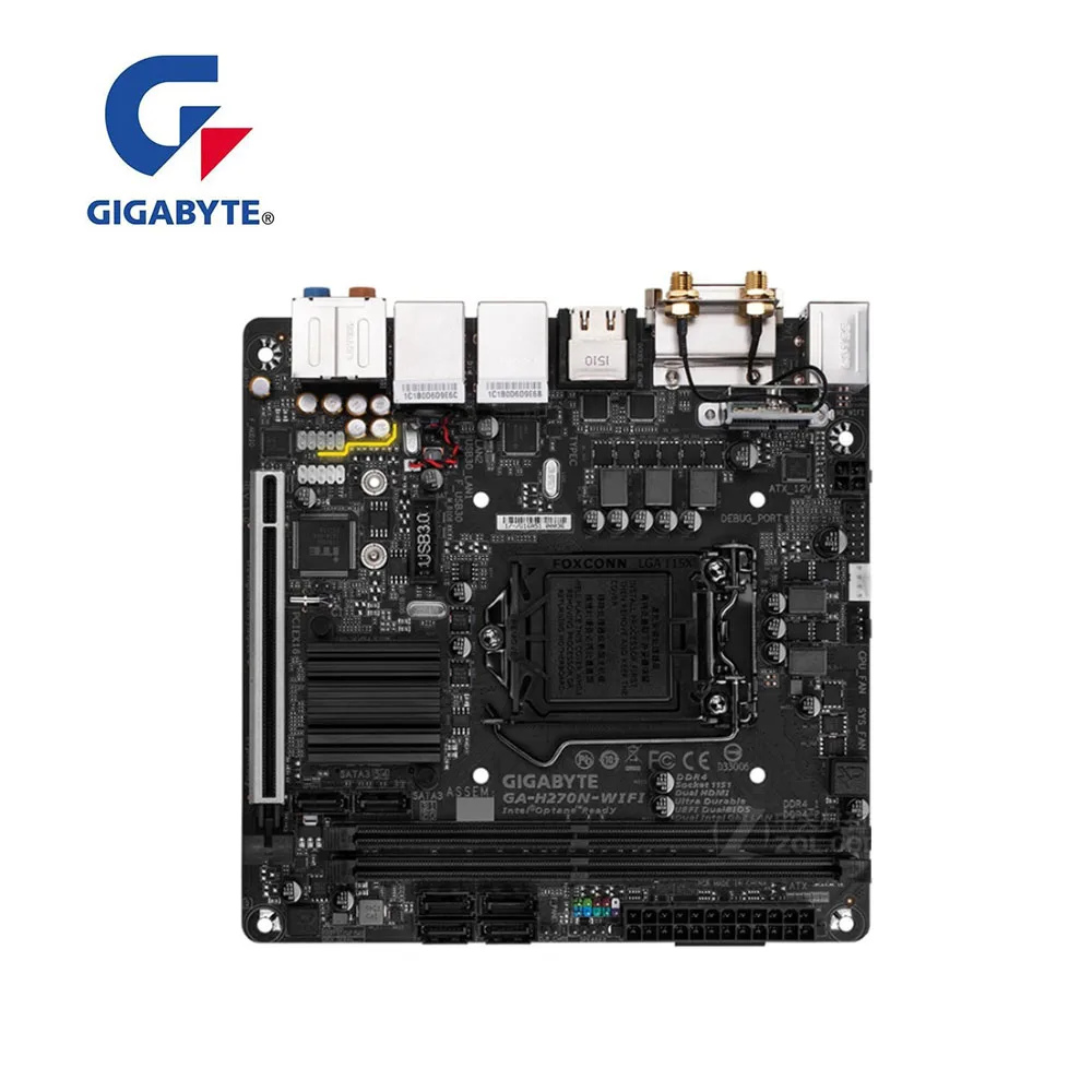 MINI ITX для GIGABYTE GA H270N WIFI материнская плата LGA 1151 Intel H270 десктопная M.2 PCI E X16 3